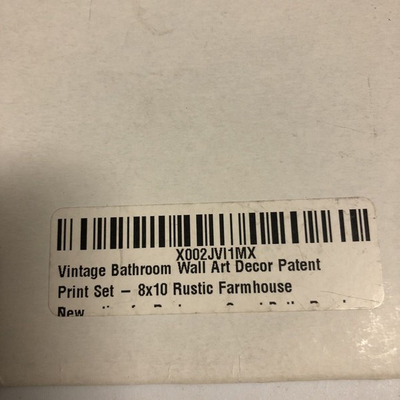 4 Lot Vintage Bathroom Wall Decor 8x10 Prints Toilet Razor Duck Patent Art Photo - Picture 6 of 7